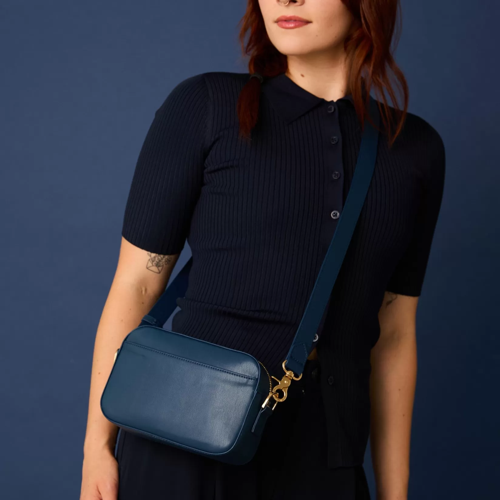Hot Allégorie Gala Crossbody Camera Bag (Navy)
