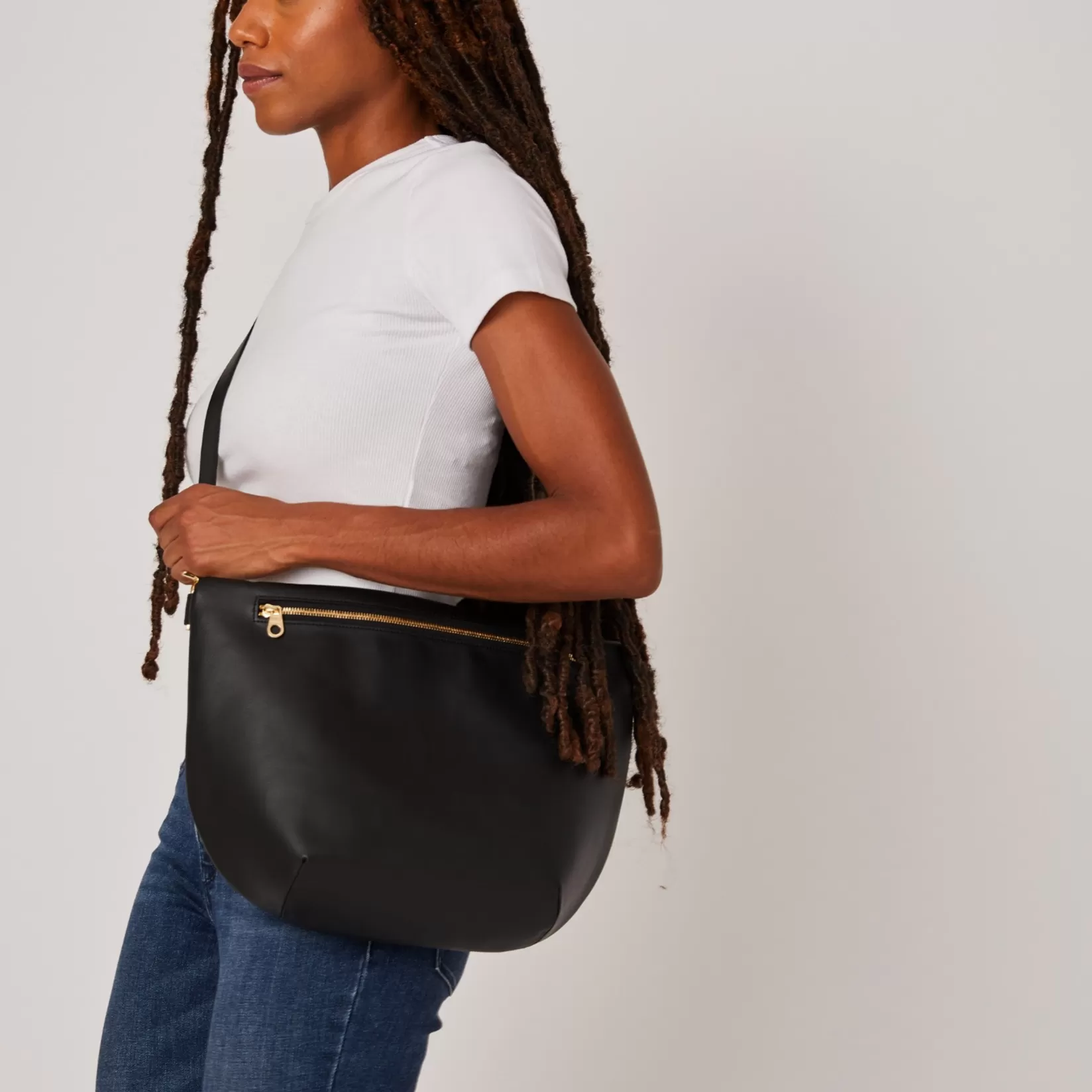 Cheap Allégorie Gala Hobo Fanny Bag (Black)
