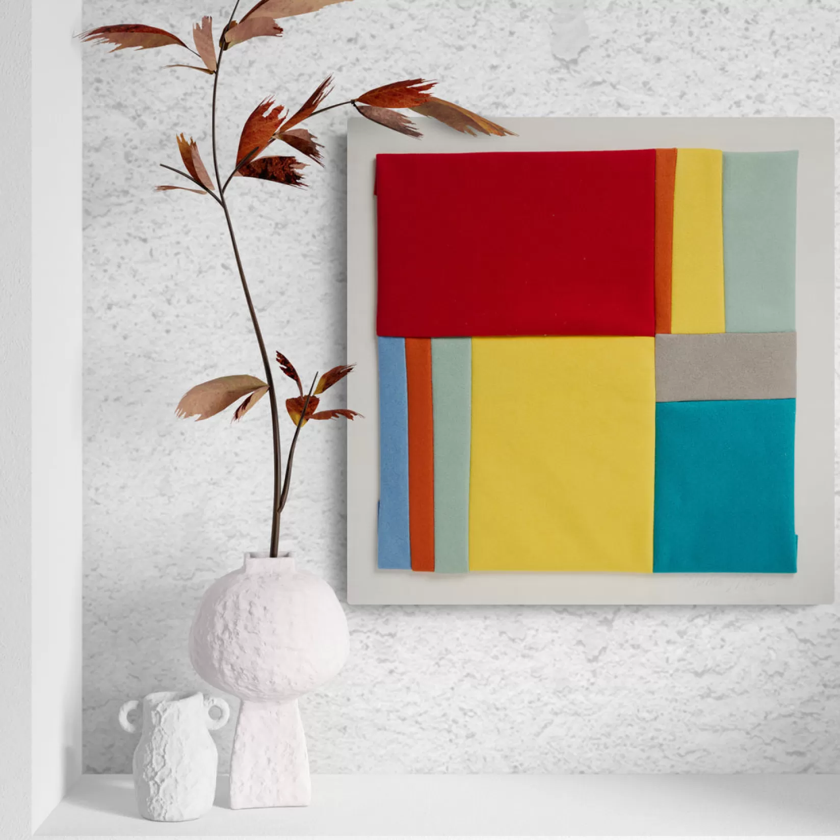 Hot Allégorie Quilt Art: Composition #5